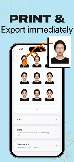 After image showing ICAO compliant background