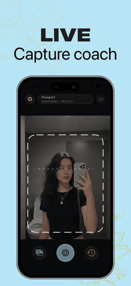 Before image prior to PassportBooth adjustments